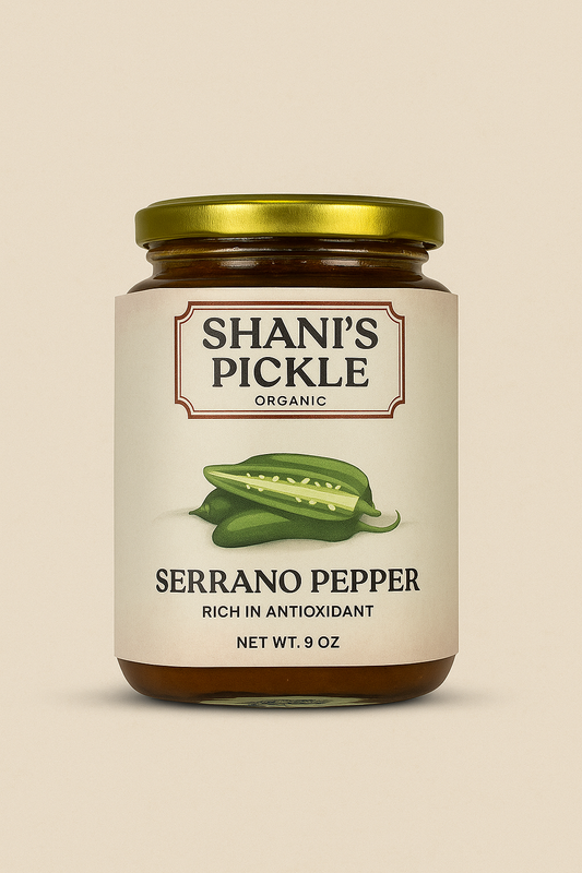 Shani’s Special Organic Serrano Pepper Pickle