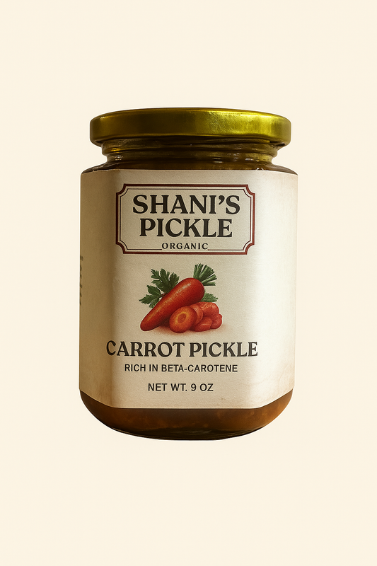 Shani’s Special Organic Carrot Pickle